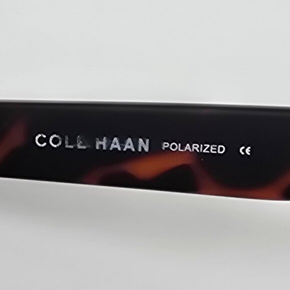 *SOLD* Cole Haan CH8003 215 Matte Tortoise Frame Polarized Green Lens Sunglasses - Picture 10 of 16